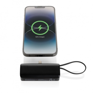 Logotrade kampanjprodukter bild: Powerlink RCS rplast 3000 mAh powerbank iOS-kontakt