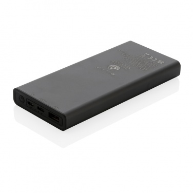 Logotrade reklamprodukter bild: Terra 10.000 mAh/18W powerbank RCS återvunnen aluminium