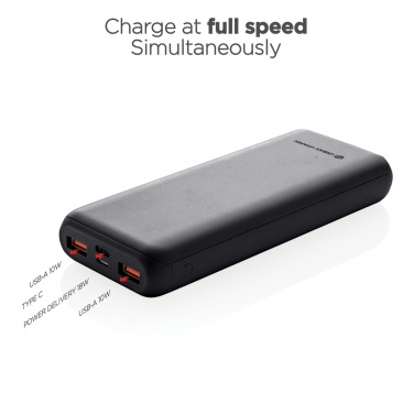 Logotrade kampanjprodukter bild: Urban Vitamin Pasadena 20.000 mAh 18W PD powerbank