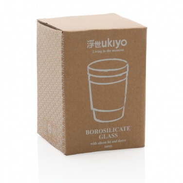 : Ukiyo borosilikatglas med silikonlock och sleeve