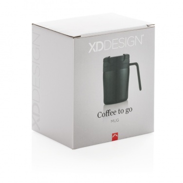 Logotrade reklamprodukter bild: Coffee to go termosmugg med handtag