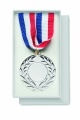 Medalj 5cm i diameter, Matt Silver