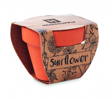 Logotrade reklamprodukter bild: Terracotta skål 'sunflower'