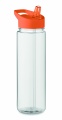 RPET flaska med fliplock 650ml, Orange