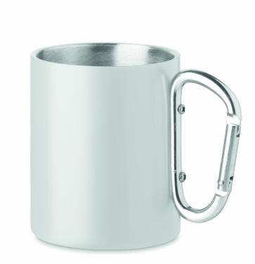 Logotrade profilprodukter bild: Metallmugg och karbinhandtag