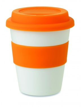 Logotrade profilreklam bild: Take away mugg PP silikon lock