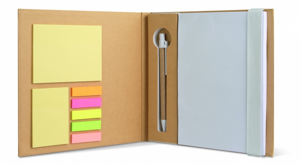 : Block med post-its och penna