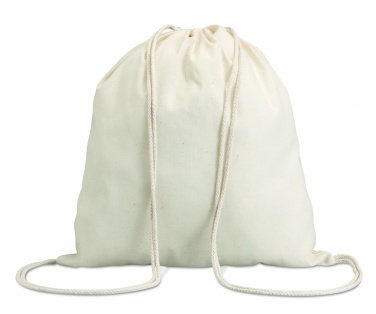 Logotrade profilreklam bild: Bomull 100 gsm drawstring bag