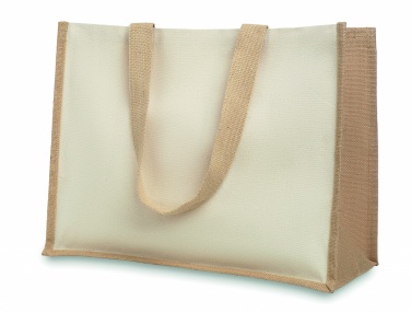 : Shoppingkasse i jute/canvas