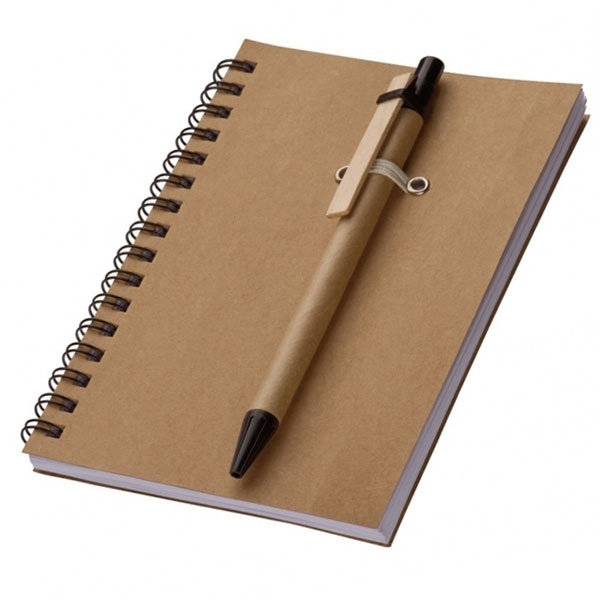 Logotrade profilprodukter bild: A6 ECO Notepad KEYSTONE