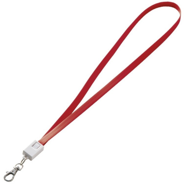 Logotrade profilreklam bild: Lanyard med usb-kabel LE PORT