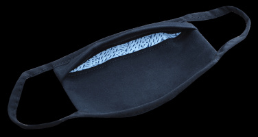 Logotrade reklamprodukter bild: MARS PRO bomullsmask (storlek M) med ficka och HEPA-filter 1380165