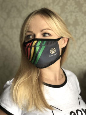 Logotrade kampanjprodukter bild: MARS PRO bomullsmask (storlek M) med ficka och HEPA-filter 1380165