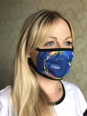 Logotrade reklamprodukter bild: MARS PRO bomullsmask (storlek M) med ficka och HEPA-filter 1380165