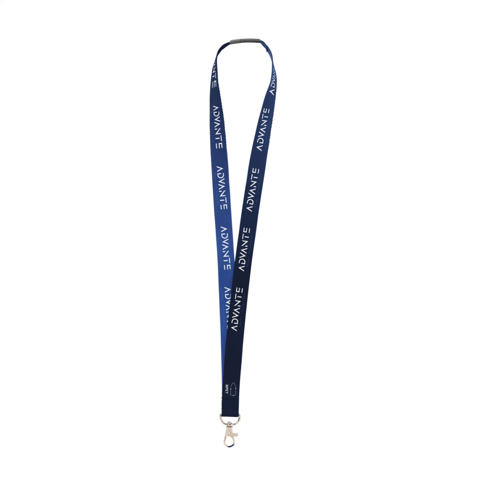 Logotrade reklamprodukter bild: Lanyard Sublimation Safety RPET 2 cm snodd