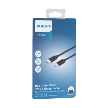 Logotrade profilprodukter bild: Philips kabel USB-C till USB-C