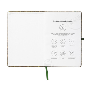 Logotrade reklamprodukter bild: TeGround Cork Paper Notebook A5