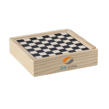 Logotrade reklamprodukter bild: WoodGame 5-i-1 spelset