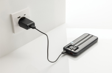 Logotrade profilreklam bild: Turbopack RCS plast powerbank 10.000 integrerade kablar