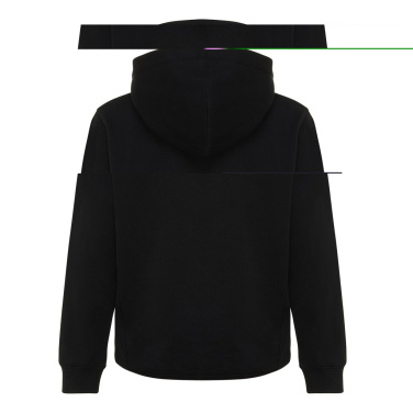 Logotrade reklamprodukter bild: Iqoniq Yengo hoodie i återvunnen bomull med sidofickor för b