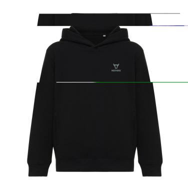 Logotrade reklamprodukter bild: Iqoniq Yengo hoodie i återvunnen bomull med sidofickor för b