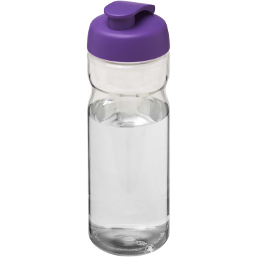 Logotrade profilprodukter bild: H2O Active® Eco Base 650 ml sportflaska med uppfällbart lock