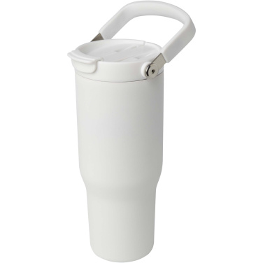 Logotrade reklamprodukter bild: Bronx 900 ml vakuumisolerad termos av koppar och RCS-certifierat återvunnet rostfritt stål med ett lock med dubbla funktioner