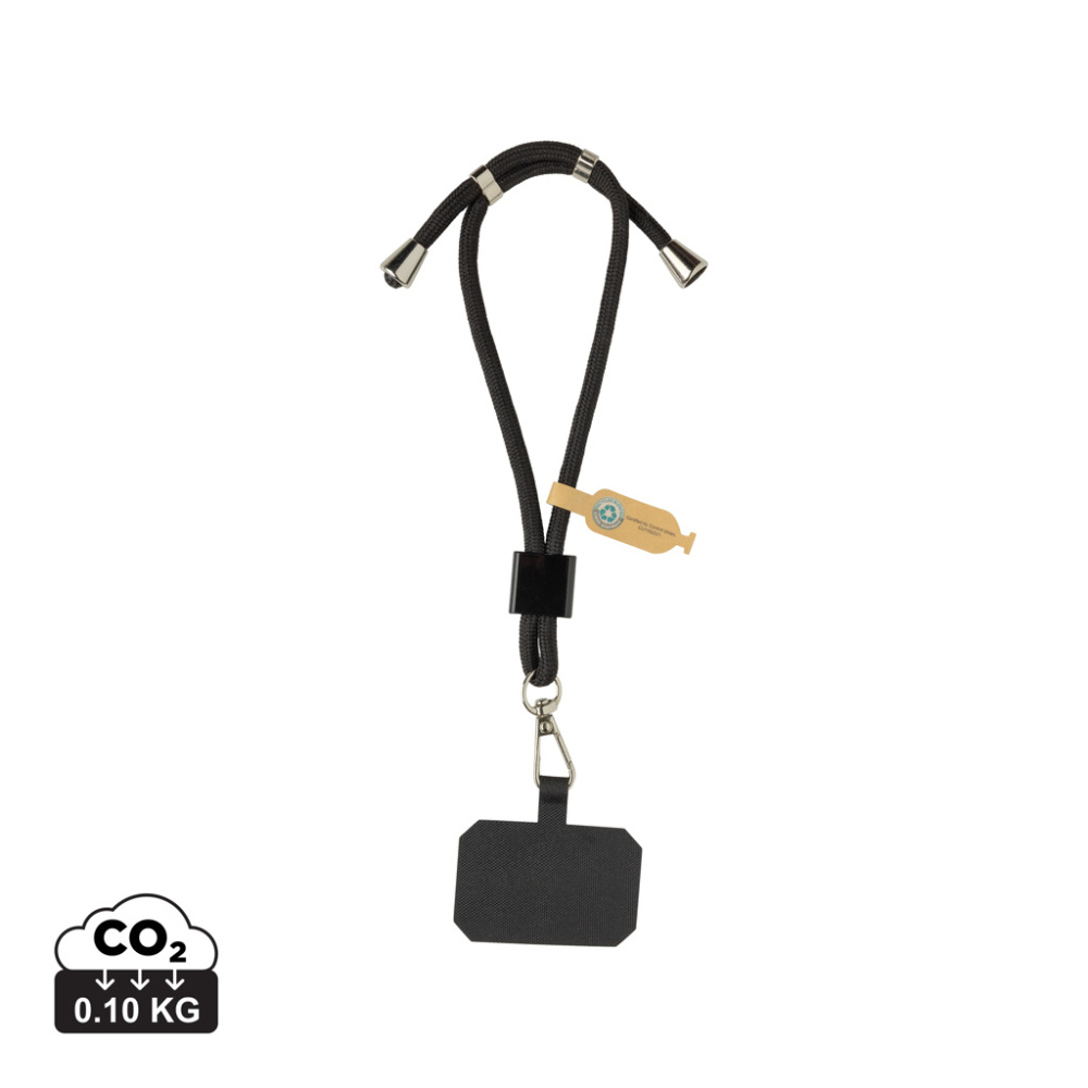 Logotrade profilreklam bild: CarryLoop RCS  PET-justerbar telefonrem för mobiltelefon