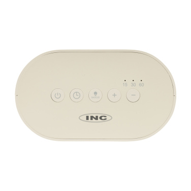 Logotrade presentreklam bild: LumaRise RCS väckarklocka med vitt brus tillverkad av  plast