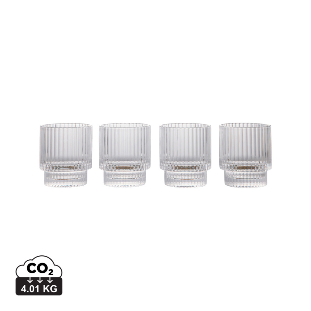 Logotrade reklamprodukter bild: VINGA York tumbler glas, 4-pack