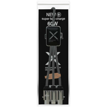 Logotrade profilreklam bild: SCX.design C33 Type-C-laddningssladd på 60 W med dubbelupplyst logotyp