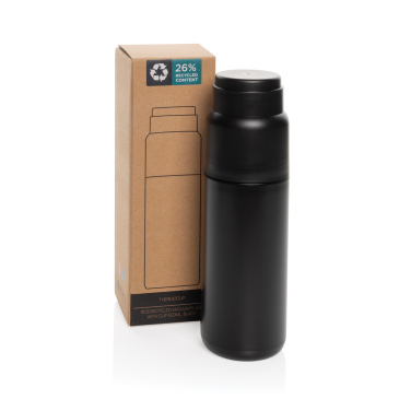 Logotrade profilprodukter bild: Thermocup RCS återvunnen vakuumflaska med kopp 500 ml